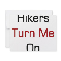 Hikers Turn Me On invitations