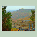 Hiking Bridge Way Above The Mountains postcards