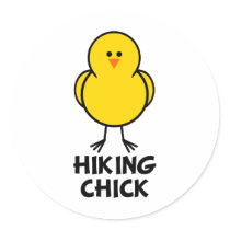 Hiking Chick stickers