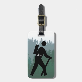 Hiking Design Luggage Tag