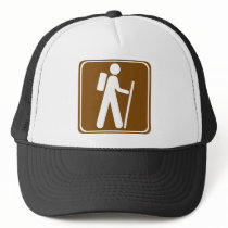 Hiking Highway Sign hats