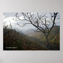 Hiking On The Mountain Poster