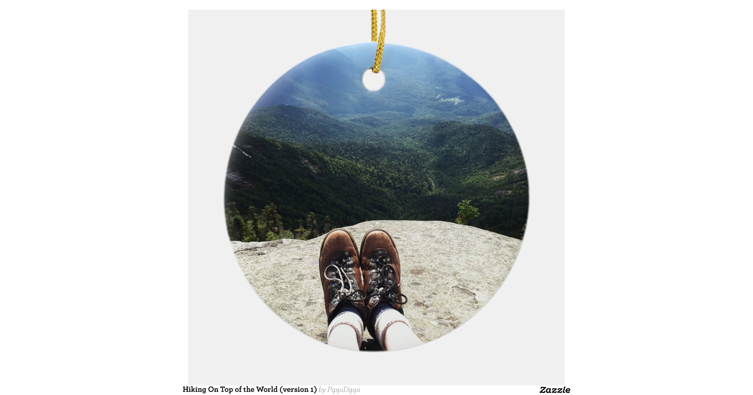 hiking on top of the world double sided ceramic round hiking on top of the world double sided ceramic round