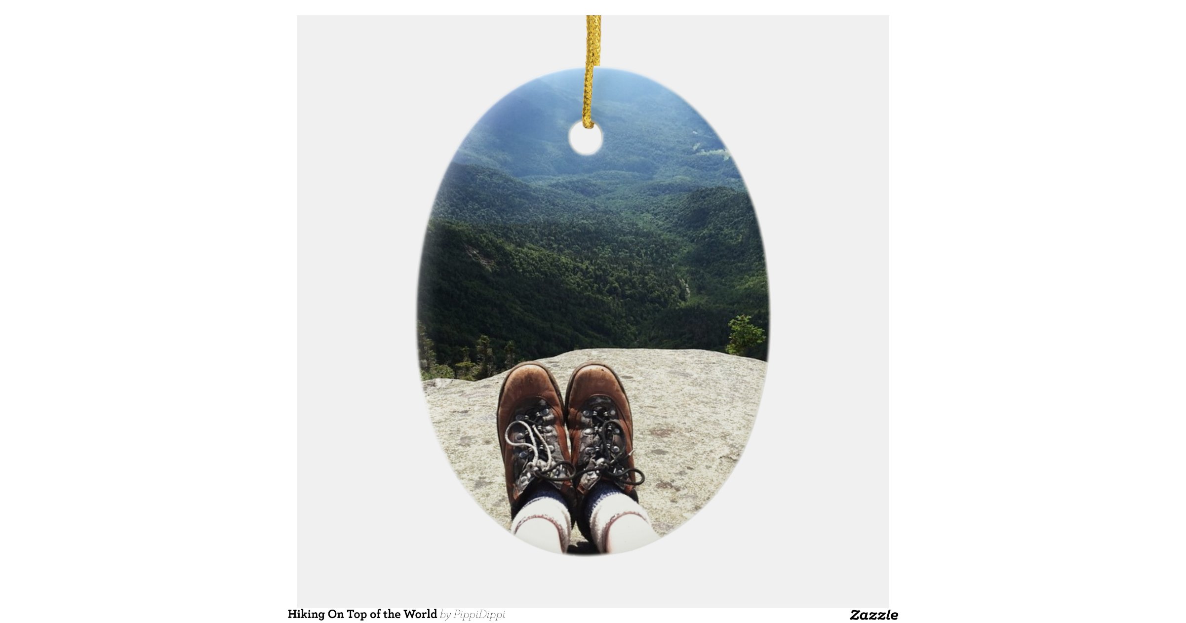 hiking on top of the world double sided oval ceramic hiking on top of the world double sided oval ceramic