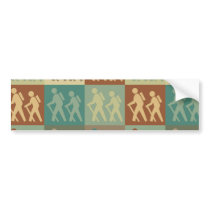 Hiking Pop Art bumper stickers