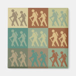 Hiking Pop Art Refrigerator Magnets