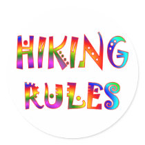 Hiking Rules stickers