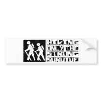 Hiking Survive bumper stickers