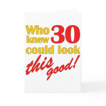 Hilarious 30th Birthday Gifts Card