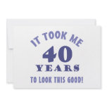 Hilarious 40th Birthday Gag Gifts Custom Invitation
