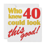 HIlarious 40th Birthday Party Invitations