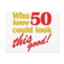 Hilarious 50th Birthday Gifts Postcard
