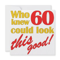 HIlarious 60th Birthday Party Invitations