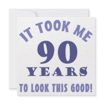 Hilarious 90th Birthday Gag Gifts Personalized Invite