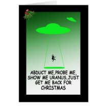 Hilarious aliens Christmas cards