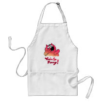 Hilarious Cartoon Cat | Crazy Cartoon Cat So Funny aprons by Toonboy Hilarious Cartoon Cat | Crazy Cartoon Cat So Funny aprons