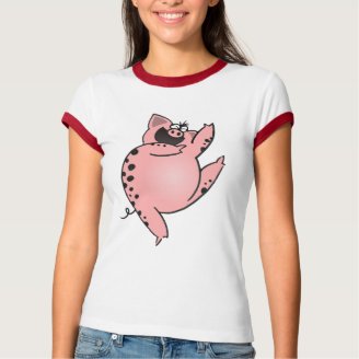 Hilarious Cartoon Pig | Funny LOL Cartoon Pig t-shirts