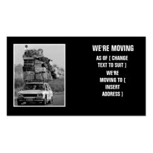 Hilarious house move business card