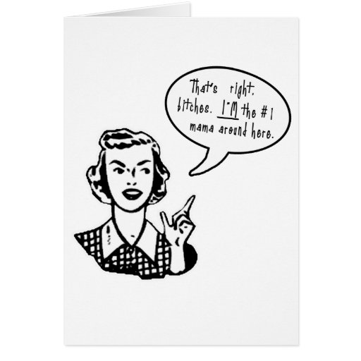 Hilarious Mothers Day Rude Design Card Zazzle