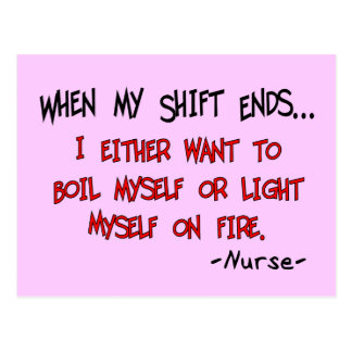 Hilarious Nurse Sayings Post Card thumb