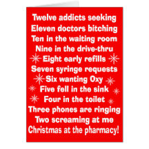 Hilarious Pharmacy Christmas Card