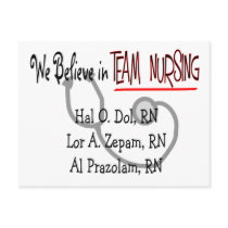 Hilarious Psych Nurse T-Shirt postcards