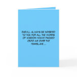 Hilarious words of wisdom Father's Day Card