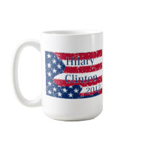 Hilary Clinton 2012 Altered US Flag Coffee Mug