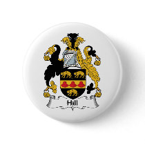 Hill Family Crest buttons by coatsofarms Hill Family Crest buttons