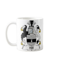 Hill Family Crest mugs