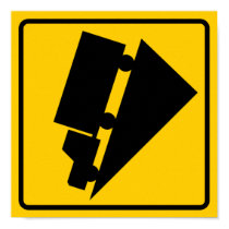 Hill or Grade Warning Highway Sign posters by wesleyowns Hill or Grade Warning Highway Sign posters