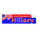 Hillary 08 Red bumper stickers