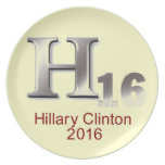 Hillary 2016 Plate