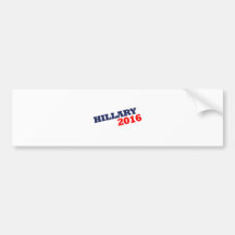HILLARY 2016 -.png Bumper Sticker