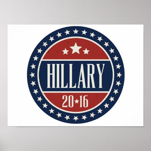 HILLARY 2016 STARCIRCLE -.png Posters