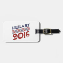 HILLARY 2016 VINTAGE STYLE -.png Luggage Tags