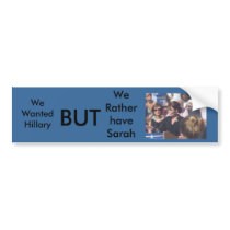 Hillary and Sarah Bumper Stickers