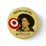 Hillary Annie Oakley  Button