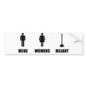 Hillary_Bathroom bumper stickers