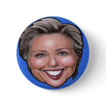 Hillary Button by FunGraphix Hillary Button