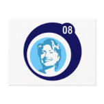 hillary clinton 08. blue bubbles. postcards