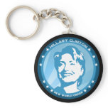 hillary clinton 08. blue rays. keychains