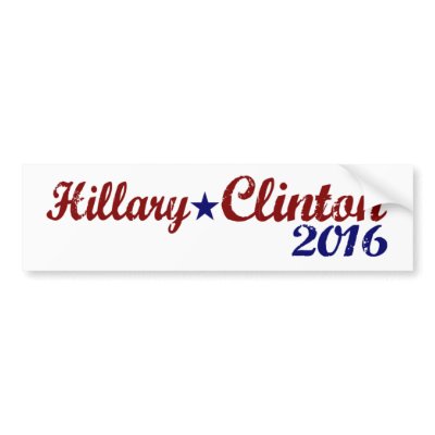 Hillary Clinton 2016 Bumper Sticker by worldsfair