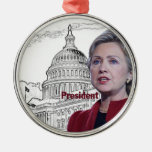 Hillary Clinton 2016 Christmas Tree Ornament