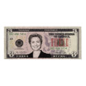 Hillary Clinton $3 Bill Poster posters