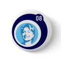 hillary clinton : blue bubbles : buttons