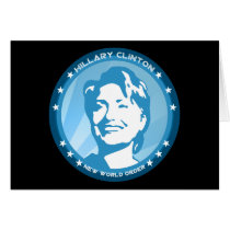 hillary clinton : blue rays : cards