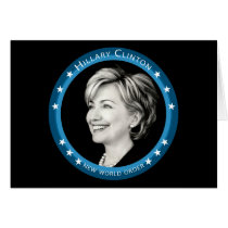 hillary clinton : blue rays : cards