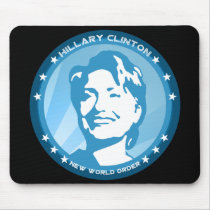 hillary clinton : blue rays : mousepads