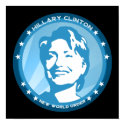 hillary clinton : blue rays : posters by asyrum hillary clinton : blue rays : posters